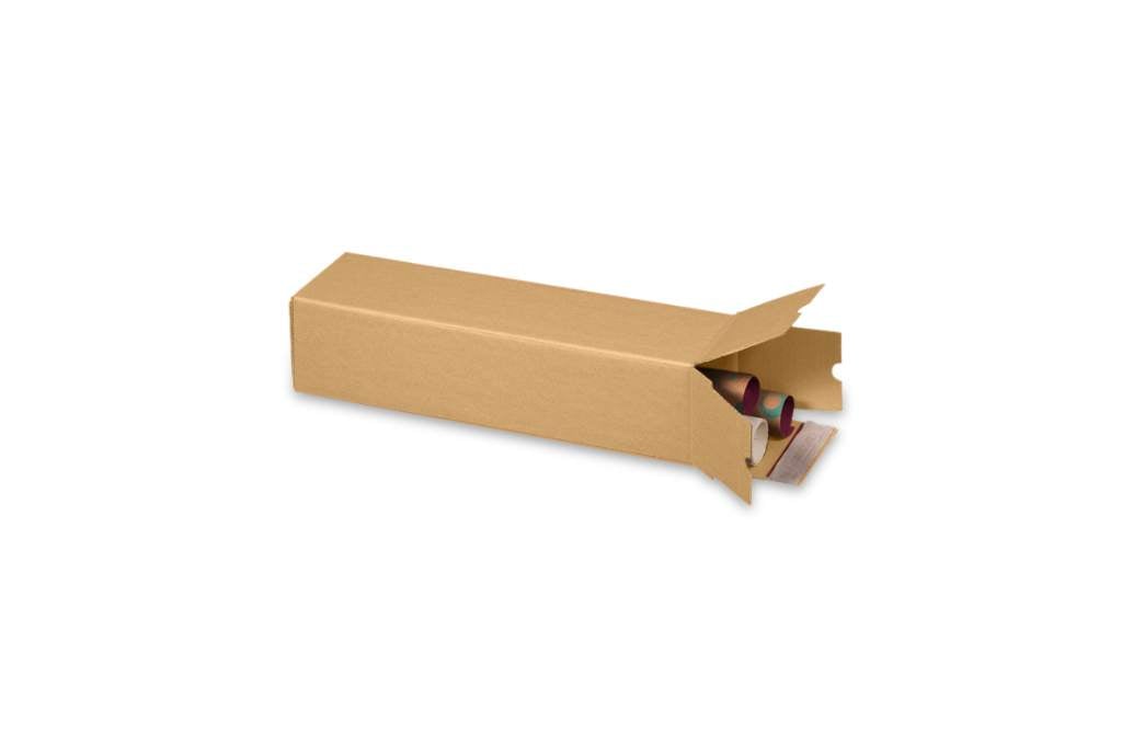 Plan-Box, quadratisch mit doppelter Haftklebung und Aufreißfaden (860x105x105 mm)