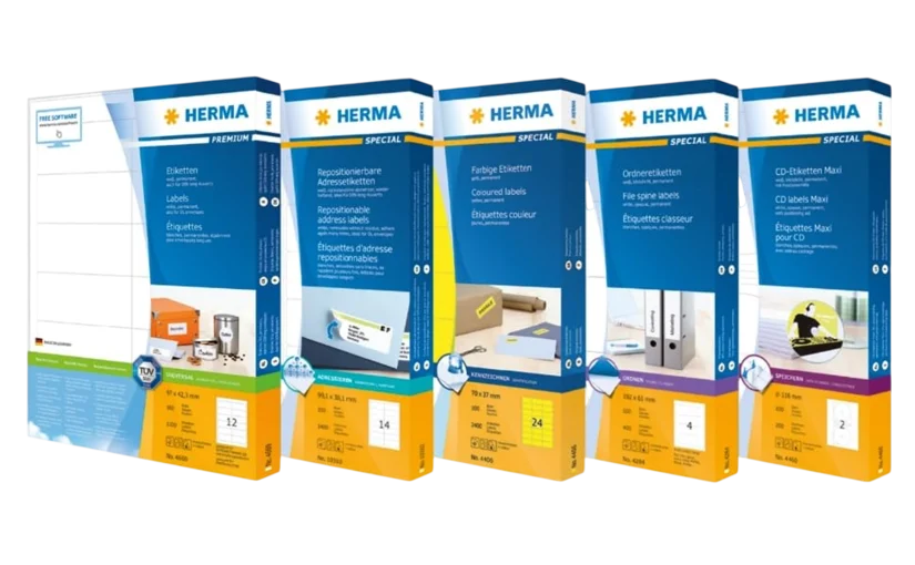 HERMA Etiketten Produktpalette
