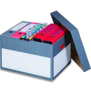 Archivbox mit Deckel, 414x331mm, anthrazit, 10er