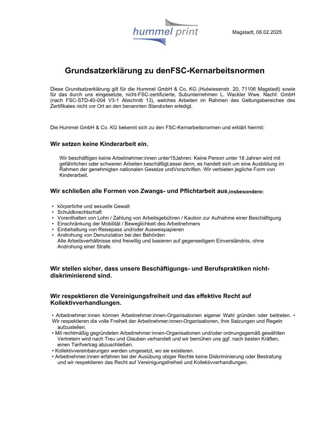 FSC Vorschau